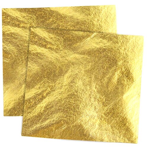 Metalni listići pozlaćeni 14x14 cm / 100 listića (listići za pozlatu) Cijene
