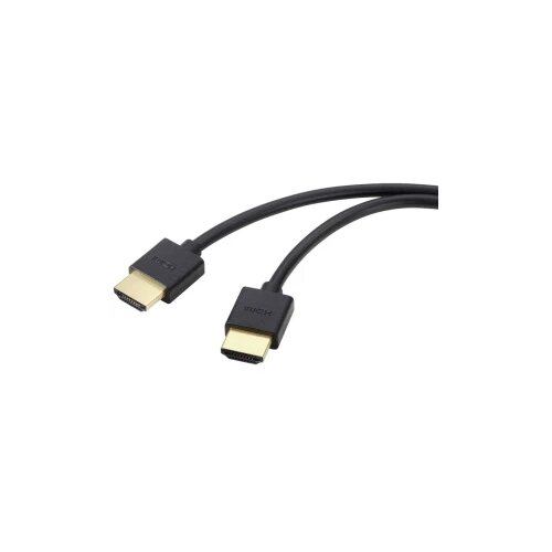 SpeaKa Professional HDMI priključni kabel HDMI-A vtič\, HDMI-A vtič 1.00 m črna #####8K UHD\, prilagodljiv HDMI kabel SP-11004216, (20538433) Slike