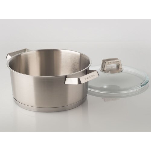 Mehrzer lonac plitki 24cm sa poklopcem premium inox 18/10 Slike