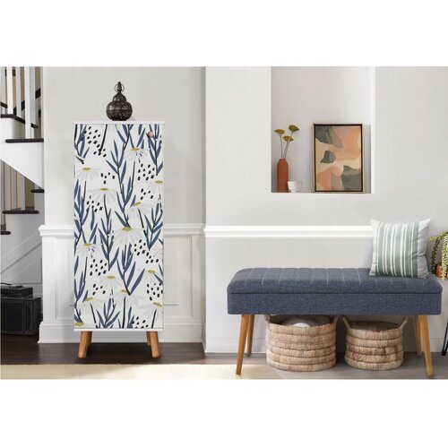 Woody Fashion vegas white - 909 - 1048 whitedark blue hallway furniture set Cene