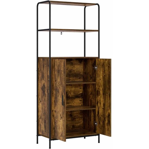  Highboard Dimljeni hrast 40 x 33 x 161 cm Konstruirano drvo Slike