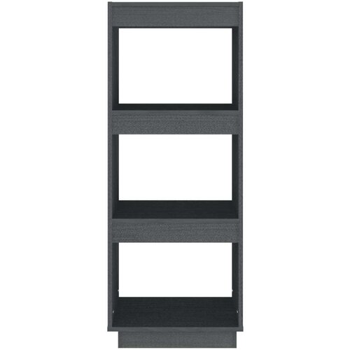 VidaXL knjižna omara za razdelitev prostora siva 40x35x103 cm borovina Slike