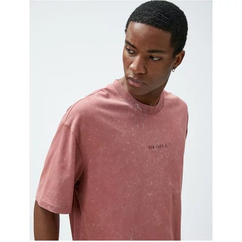 Koton T-Shirt - Pink - Oversize