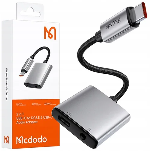 McDodo ADAPTER USB-C MINI JACK 3,5 MM ADAPTER AUX KABEL ZA SAMSUNG DAC, (21748287)