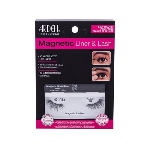 Ardell magnetic Liner & Lash Accent 002 nijansa Black darovni set magnetske trepavice Accent 002 1 par + magnetna eyeliner u gelu Magnetic Liquid Liner 2,5 g Black Cijene