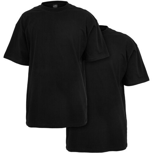 Urban Classics long t-shirt 2 pcs black+black Slike