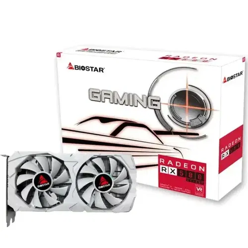Biostar graficka karta RX580 white edition 8GB GDDR5 256 bit 2XDP