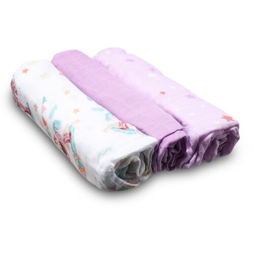 BabyOno Natural Bamboo Diapers Violet platnene pelene 70x70 cm 3 kom Cijene