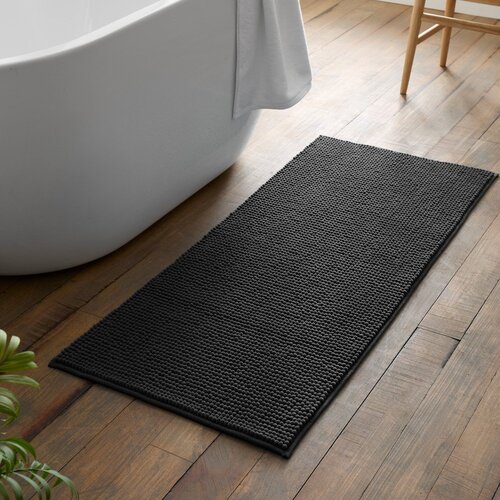 Catherine Lansfield Temno siva kopalni&amp;scaron;ka preproga 50x120 cm Bobble &amp;ndash; Slike