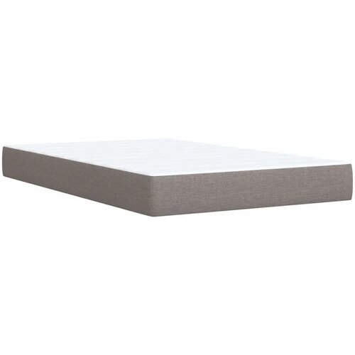  Boxspring krevet s madracem Sivosmeđa 120 x 200 cm Tkanina - Sivosmeđa 120 x 200 cm Dizajn linija Slike