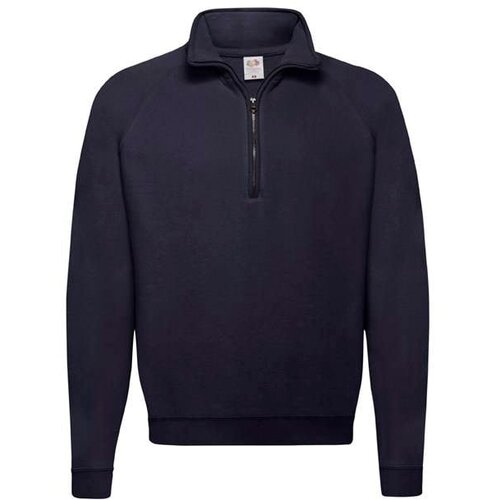 Fruit Of The Loom Granatowa bluza męska Zip Neck Sweat Slike