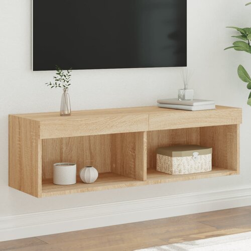 vidaXL TV omarica z LED lučkami sonoma hrast 100x30x30 cm Cene