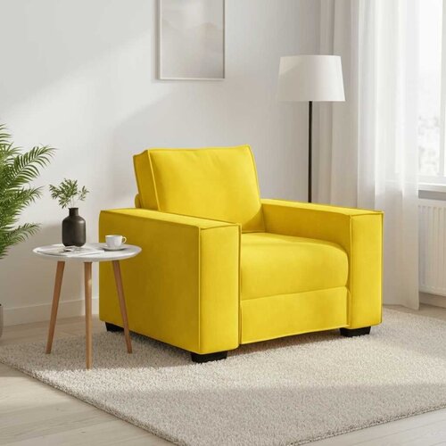 SOFA fotelja žuta 100x78x84 cm bar&scaron;un - Žuta 1 100 cm Cijene