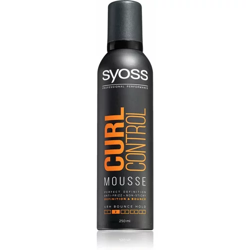 Syoss Curl Control Mousse oblikovanje pričeske nizka 250 ml