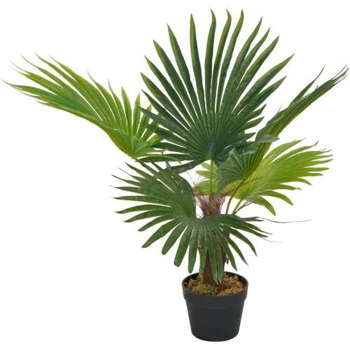 vidaXL Umjetna palma s posudom zelena 70 cm
