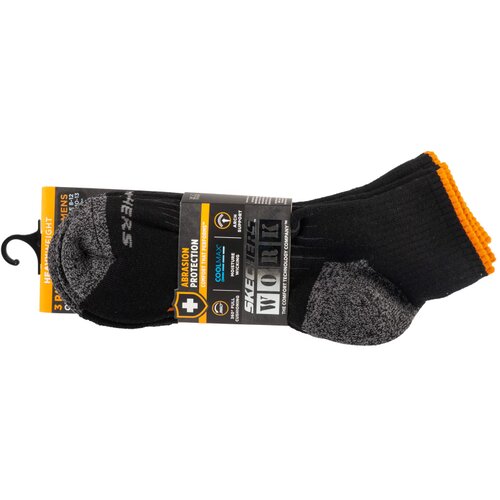 Skechers 3pk Mu&scaron;ke Radne Čarape Četvrtine S115423-BLK Cijene