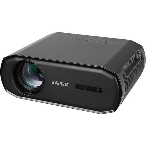 Projektor EVEREST PJ06 Grey/Black Auto Focus 1080P 9800 Lumens Android 9.0 4K Supported Full HD Projection Device with Tripod Slike