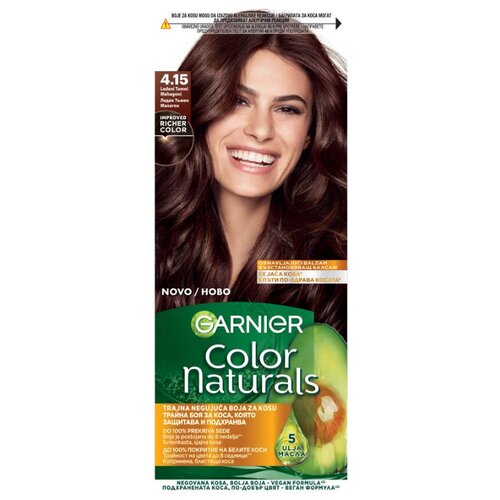 Garnier color naturals boja za kosu 4.15/ ledeni tamni mahagoni Cene