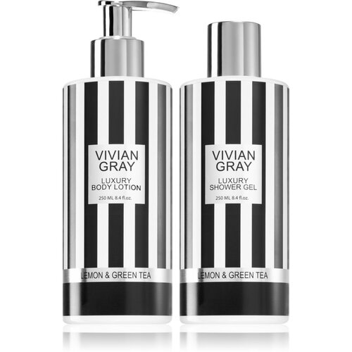 VIVIAN GRAY Stripes Lemon & Green Tea darilni set za telo Cene