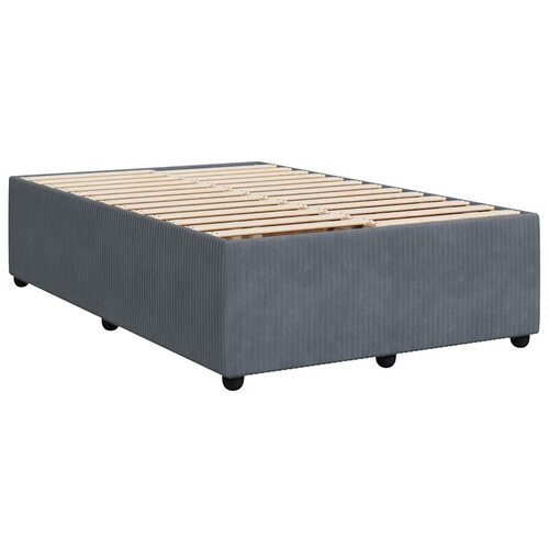 Box spring krevet s madracem tamnosivi 120 x 200 cm bar&amp;scaron;unasti Slike