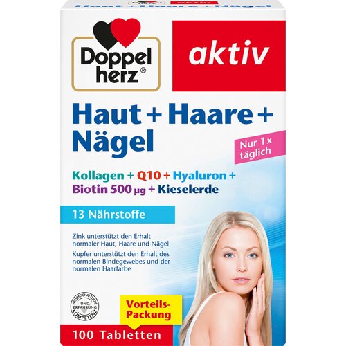 Doppelherz aktiv koža + kosa + nokti - 100 tabl. Slike