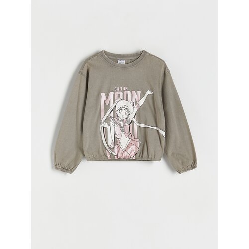 Reserved - GIRLS` T-SHIRT - tamnosivo Slike