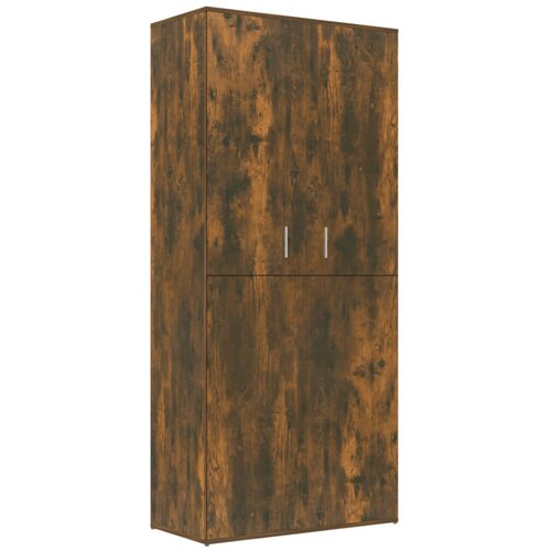 Maison Chic Omarica za obutev - Kopa za čevlje dimljeni hrast 80x39x178 cm inženirski les, (21778382) Slike