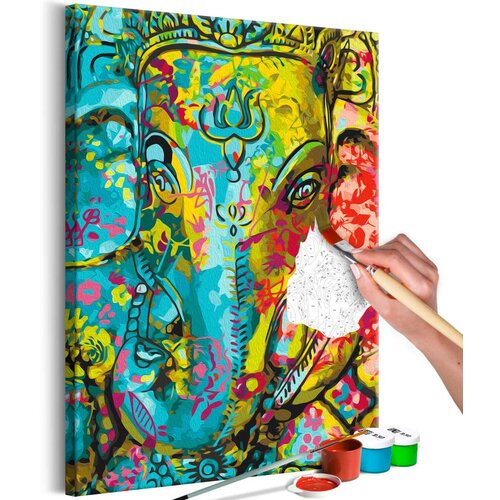  Slika za samostalno slikanje - Colourful Ganesha 40x60 Cijene