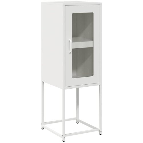 Maison Chic Komoda - Predalnik Bela 36x39x107 cm Hladno valjano jeklo, (21718773) Slike