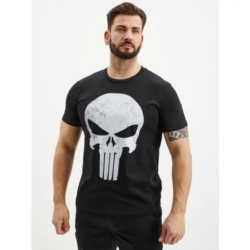 ZOOT.Fan Punisher Skull Marvel Majica Črna