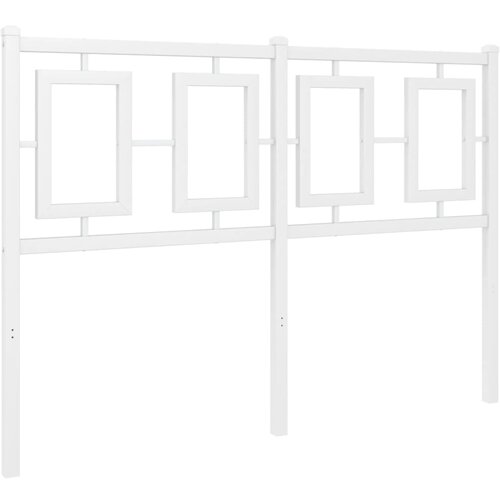 Maison Chic kovinsko posteljno vzglavje - vzglavna omarica - nočna omarica belo 120 cm, (21705009) Slike