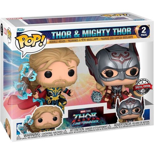 Funko POP pack 2 figures Marvel Thor Love and Thunder Thor &amp;amp; Mighty Thor Exclusive Slike
