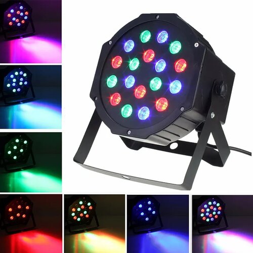  Disco par lcd 18 rgb led reflektor dmx i 18W zvuk Cene