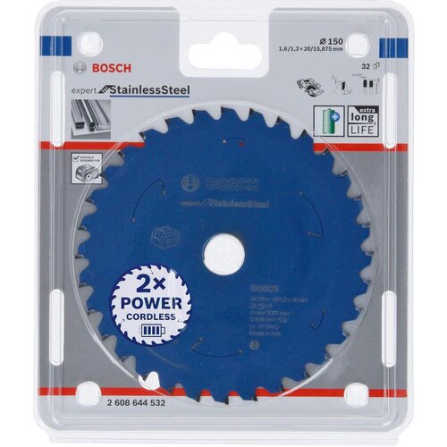 Bosch Expert for Stainless Steel list kružne testere za akumulatorske testere 150x1,6x20 T32 Cene