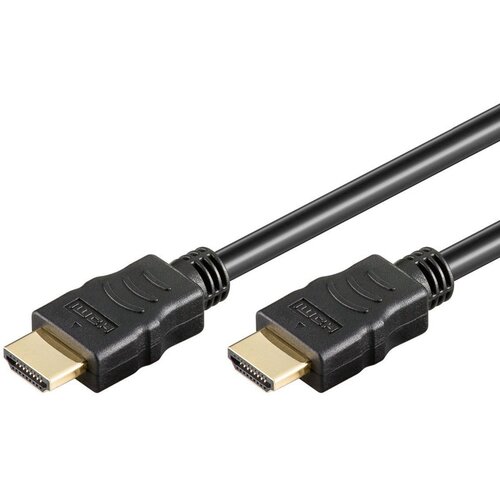 Goobay HDMI AV priključni kabel [1x mo&amp;scaron;ki konektor HDMI - 1x mo&amp;scaron;ki konektor HDMI] 3.00 m črna, (20497169) Slike