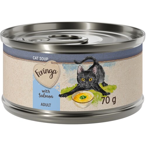 Feringa Ekonomično pakiranje juha za mačke 24 x 70 g - Losos Slike