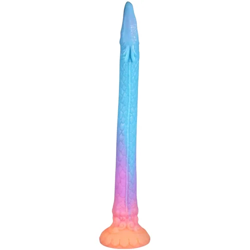 OgazR XXL Eel - fluorescentni analni dildo - 47 cm (roza)