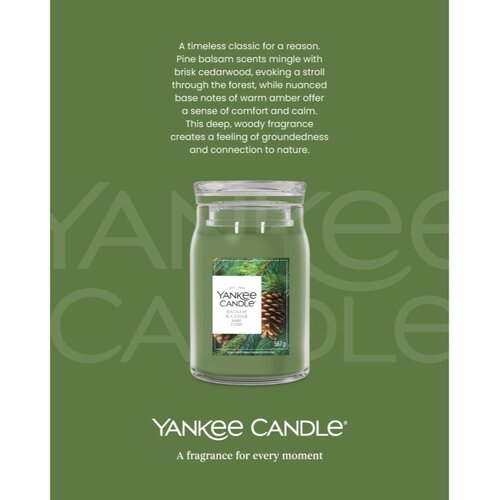 Yankee Candle Balsam &amp;amp; Cedar Fireside mirisna svijeća 567 g Slike