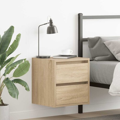 vidaXL Stenska nočna omarica sonoma hrast 38x34x40 cm Cene