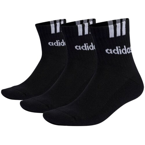 Adidas &Scaron;portne nogavice Chaussettes cushioned 3-stripes linear half-crew confort Črna Cene