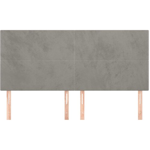  Uzglavlje svijetlosivo 160x5x118/128 cm bar&amp;scaron;unasto Slike