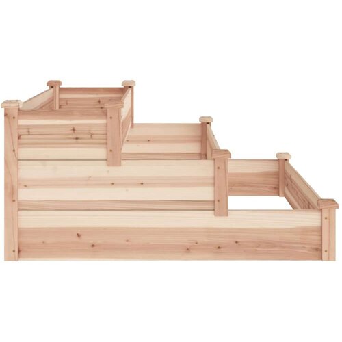 VidaXL Povi&amp;scaron;ena vrtna gredica 120 x 120 x 56 cm od masivne jelovine Slike