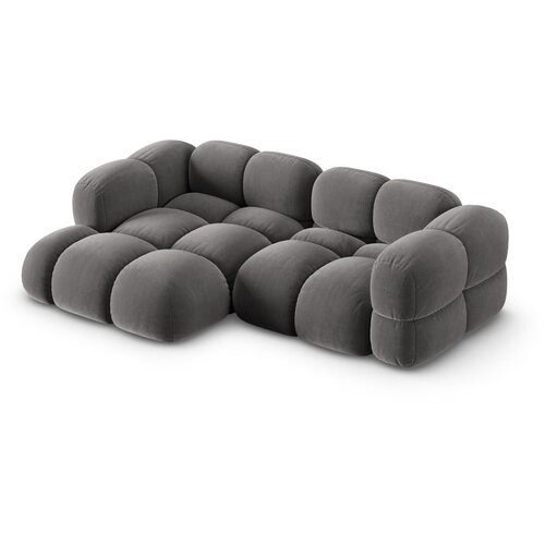 Cosmopolitan Design Siva bar&amp;scaron;unasti kutna garnitura (s lijevim kutom/s ležaljkom) Loretto &amp;ndash; Slike