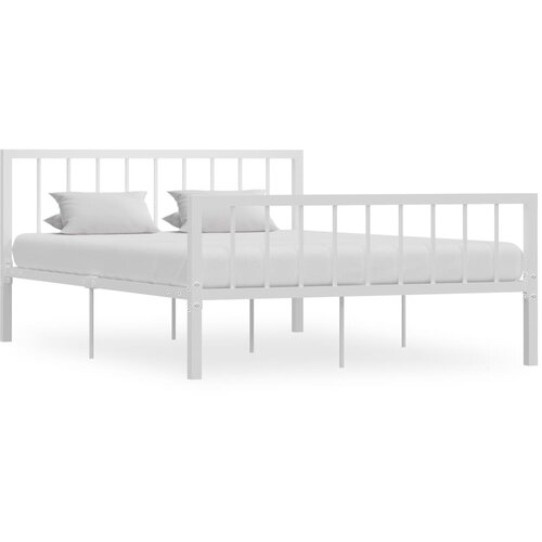 Furnova Posteljni okvir bel kovinski 140x200 cm, (21931740) Slike
