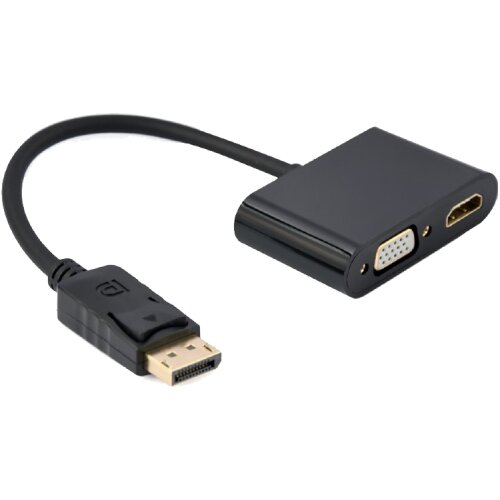 GEMBIRD EUROPE GEMBIRD Display port male to HDMI female + VGA female adapter black A-DPM-HDMIFVGAF-01 Cijene