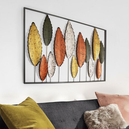 WALLXPERT Bilgen -4 Multicolor Decorative Metal Wall Accessory Cene