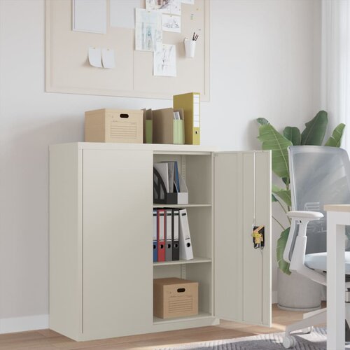 vidaXL arhivska omara bela 90x40x105 cm jeklo Cene