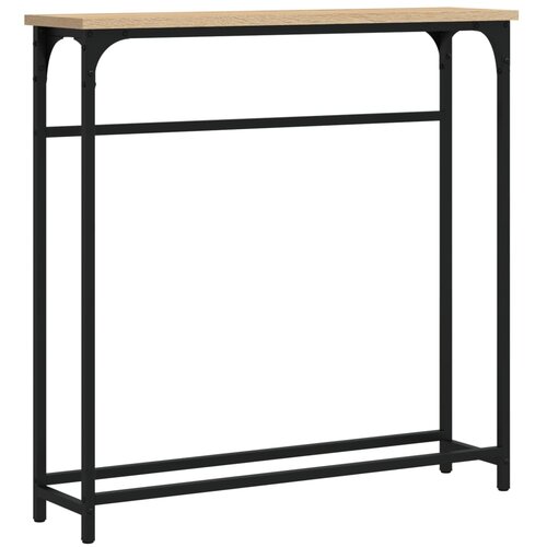 Konzolni stolić Sonoma hrast 75x19,5x75 cm Konstruirano drvo Slike
