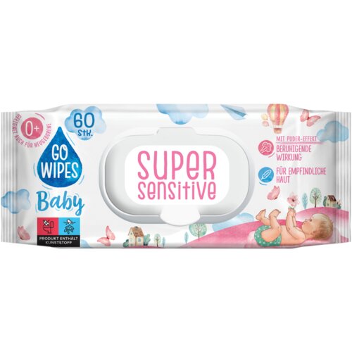 GOWipes Super Sensitive vlažni čistilni robčki za otroke za občutljivo kožo 0+ 60 kos Cene