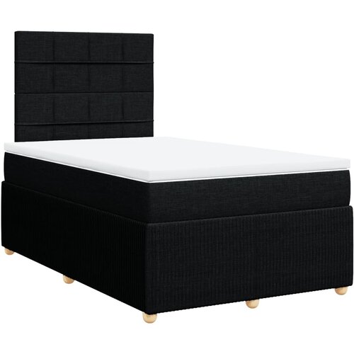 Maison Chic Box spring postelja - Vzmetna postelja z vzmetnico črn 120x200 cm blago SL17863, (21883619) Cene
